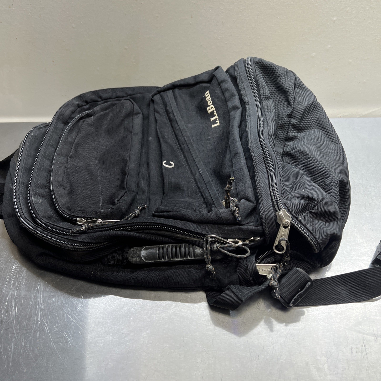 Vintage L.L. Bean Backpack Bookbag With Adjustable Waist Strap, EUC!