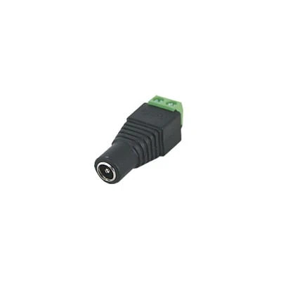 12 Vdc polarized 3.5 mm Jack Female Adapter / Screw Type Terminals / Polarized