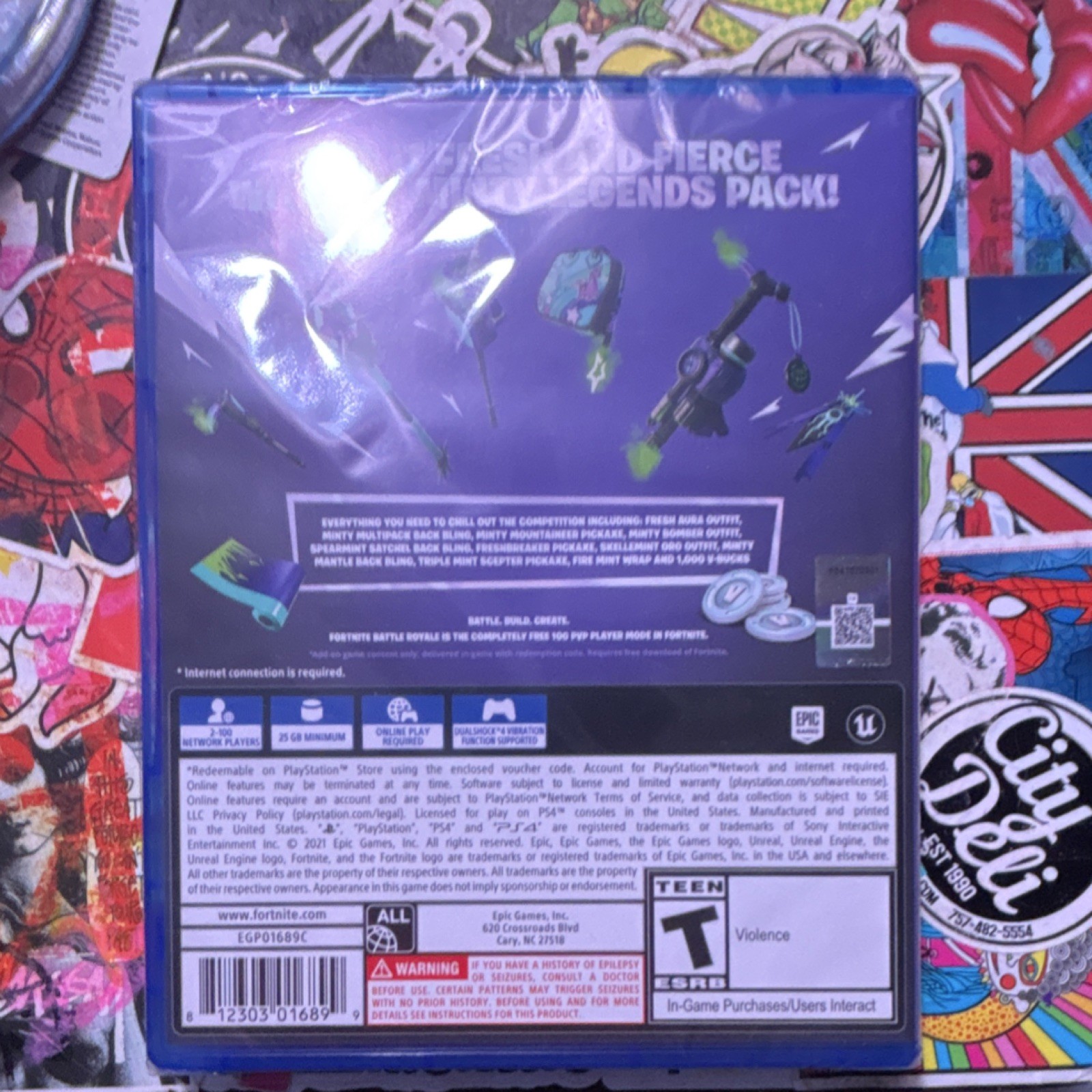 Epic Games Fortnite Minty Legends Pack Prepaid Gaming Card Digital Code PS4