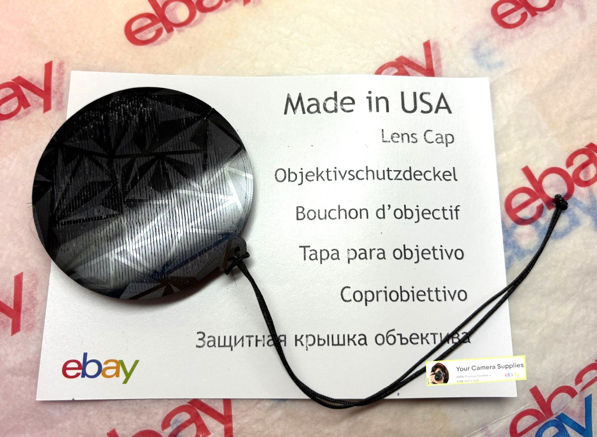 SLIP-ON FRONT LENS CAP DIRECTLY TO CAMERA CANON SX500IS SX510IS +HOLDER, GR