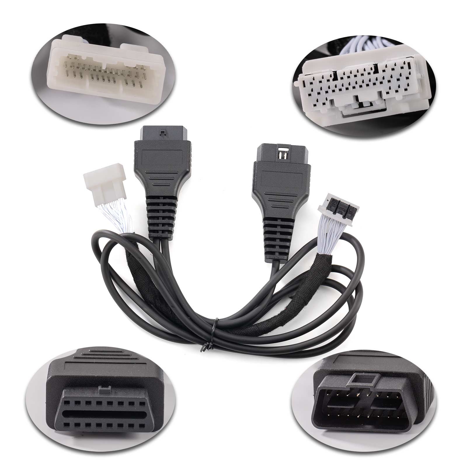 30PIN 8A-BA Cable for Toyota 8A-BA, 4A-BA Adding K-eys & All K-ey Lost for AUTEL