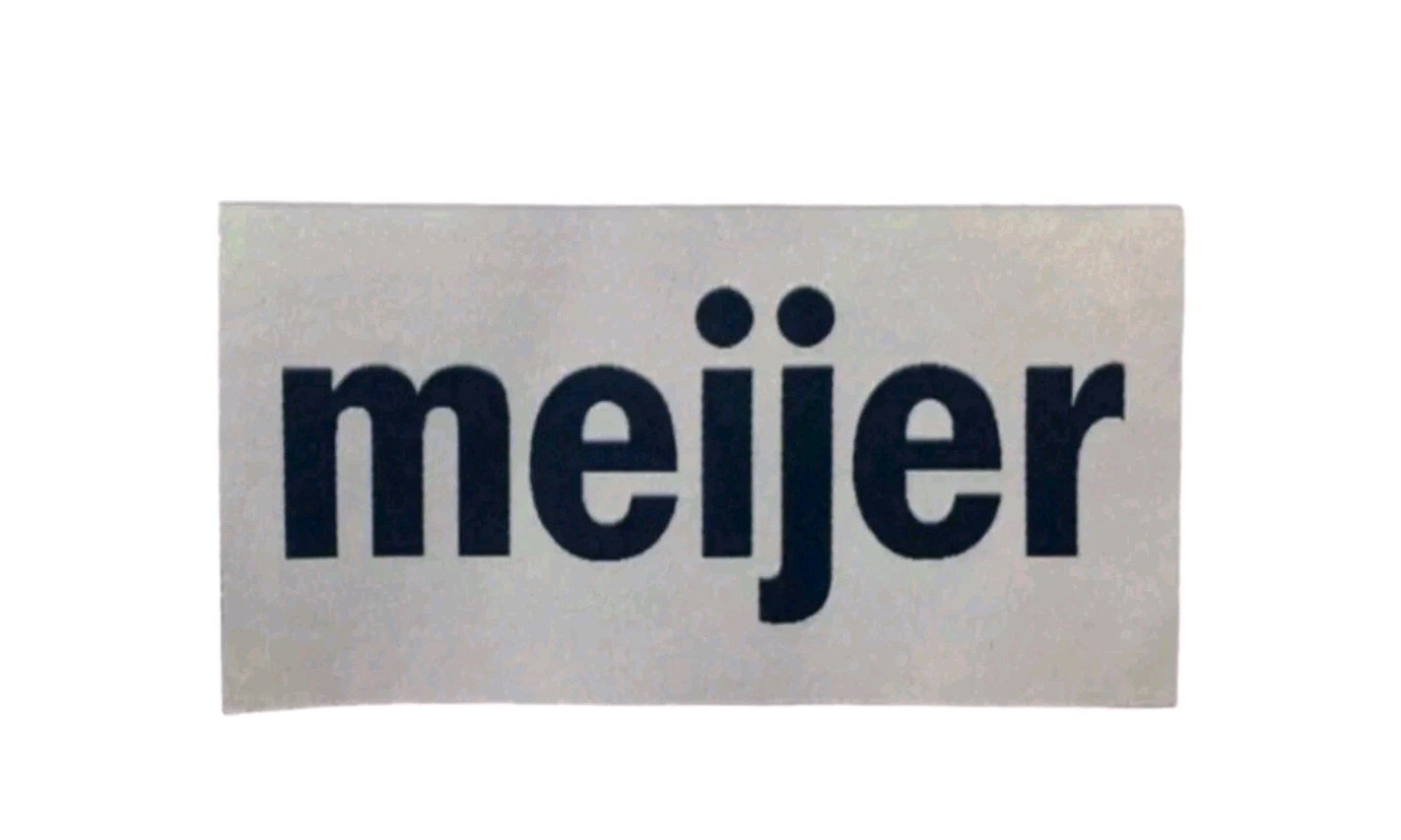 Detroit Tigers Meijer Ad Advertising Jersey Patch - White