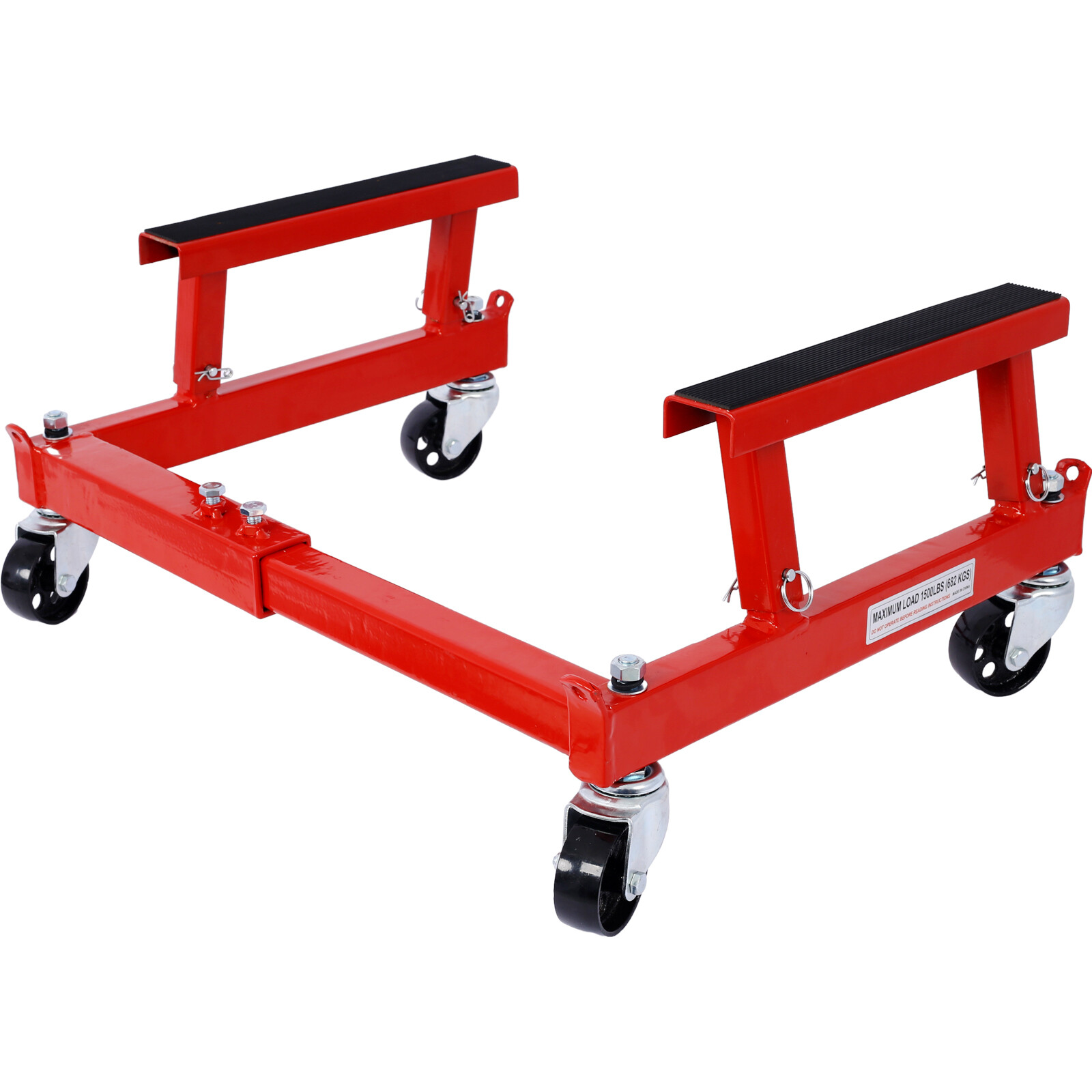 1500lbs ATV Motorcycle Engine Stand Cradle Shop Dolly Adjustable Width & Height