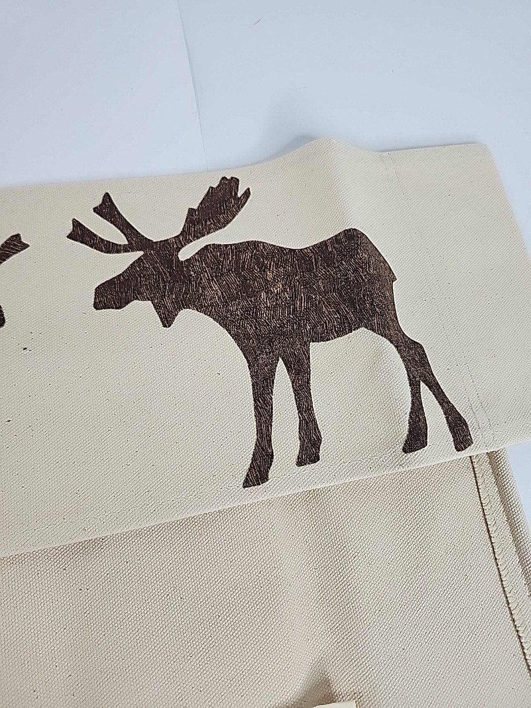 2 Set Director's Chair Cover Canvas Moose Made In Maine W/ Wood Sticks