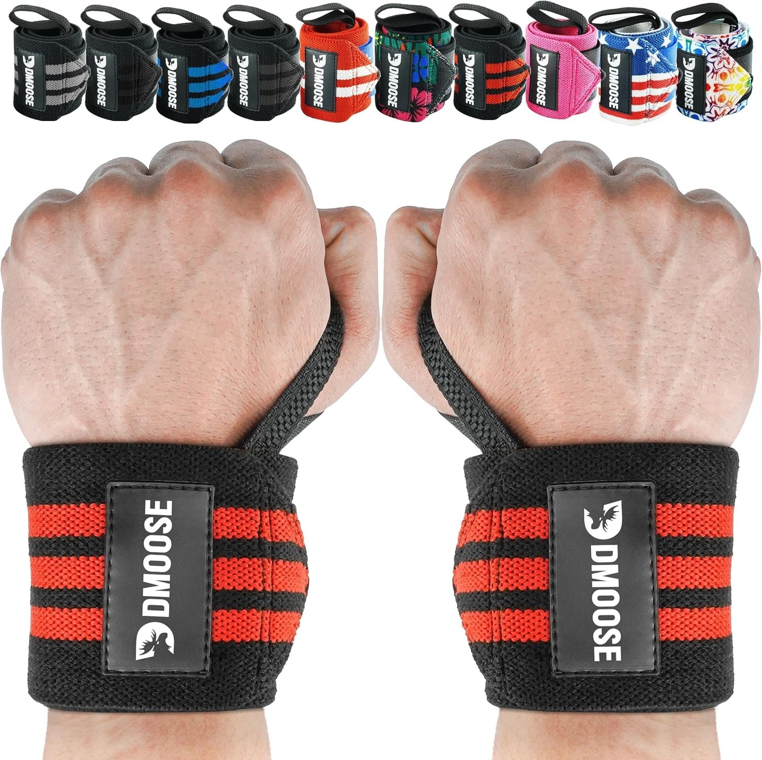 Munequeras de fitness para levantamiento de pesas de 45 cm Munequera de gimnasio