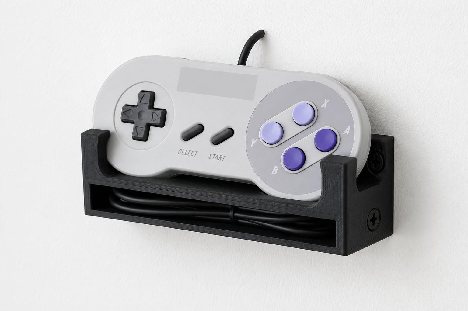 Vertical Display Stand / Wall Mount for Nintendo SNES Controller (Super NES)