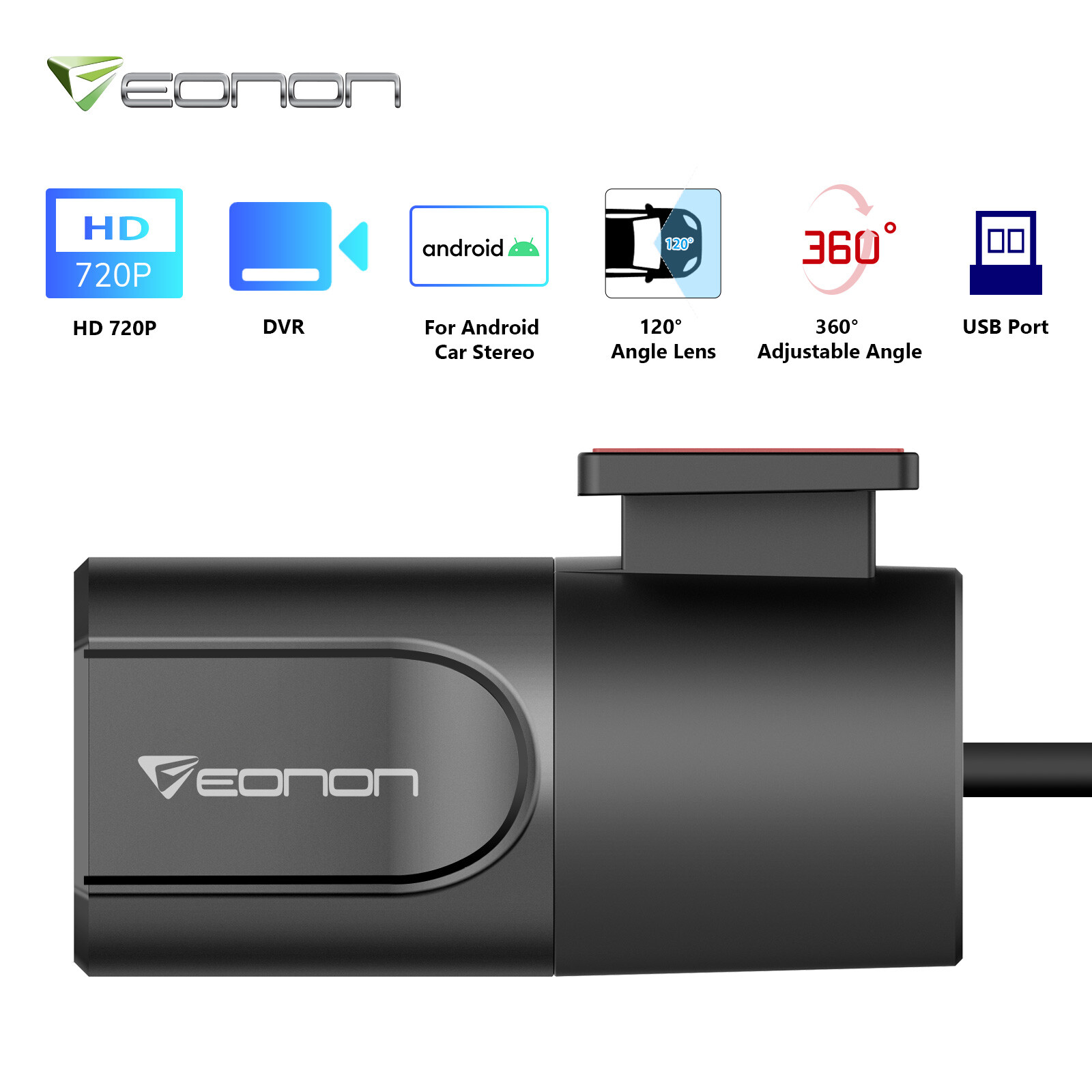 Eonon Car Dash Cam DVR USB Type Camera Dashcam for Eonon Android Car Stereos O