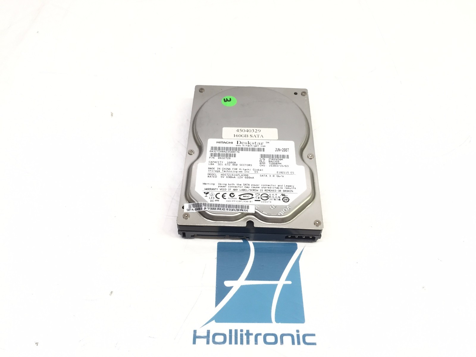 Hitachi Desktar 160GB HDS721616PLA380 SATA 160GB 7200RPM HDD