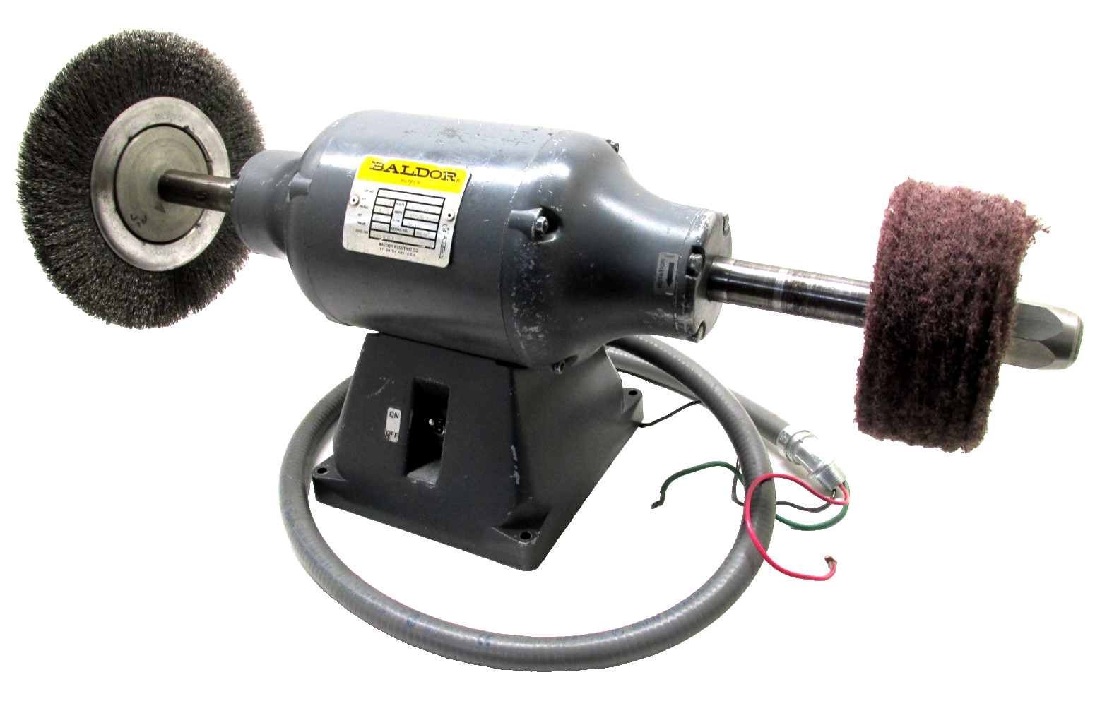 BALDOR 10'' INDUSTRIAL BUFFER / POLISHER - #410B - SINGLE PHASE!