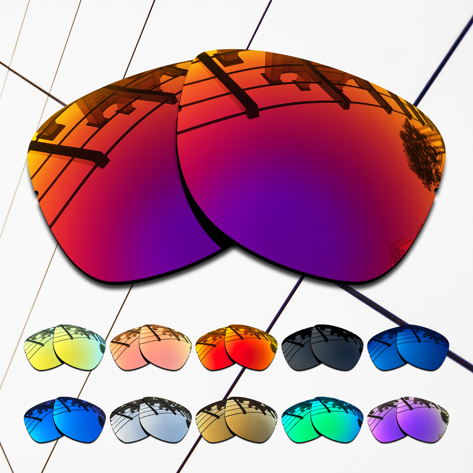 TRUE POLARIZED Replacement Lenses for-Ray-Ban RB8054 Multi-Colors