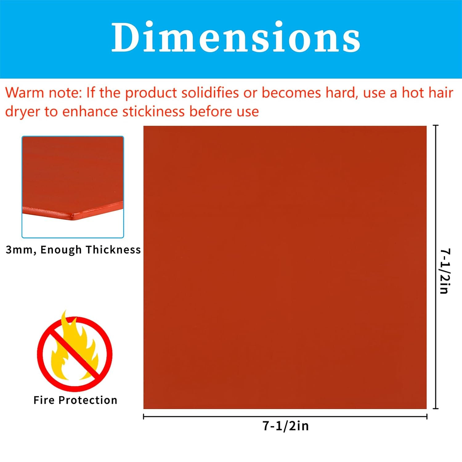 Fire Putty Electrical Putty Pads Fire Barrier Moldable Putty with Disposable Glo