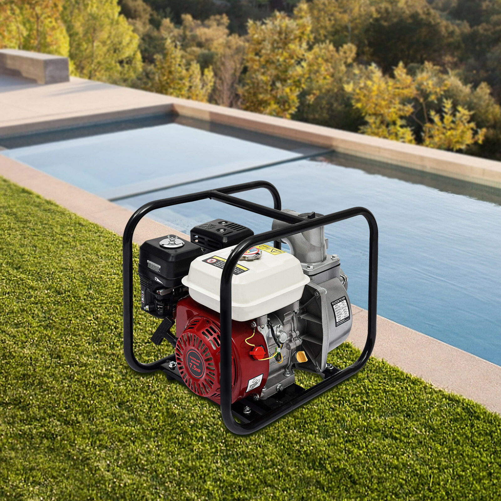 3 Inch 210CC 264GPM Heavy Duty Semi-Trash Clean Water Pump Gasoline Engine 75hp
