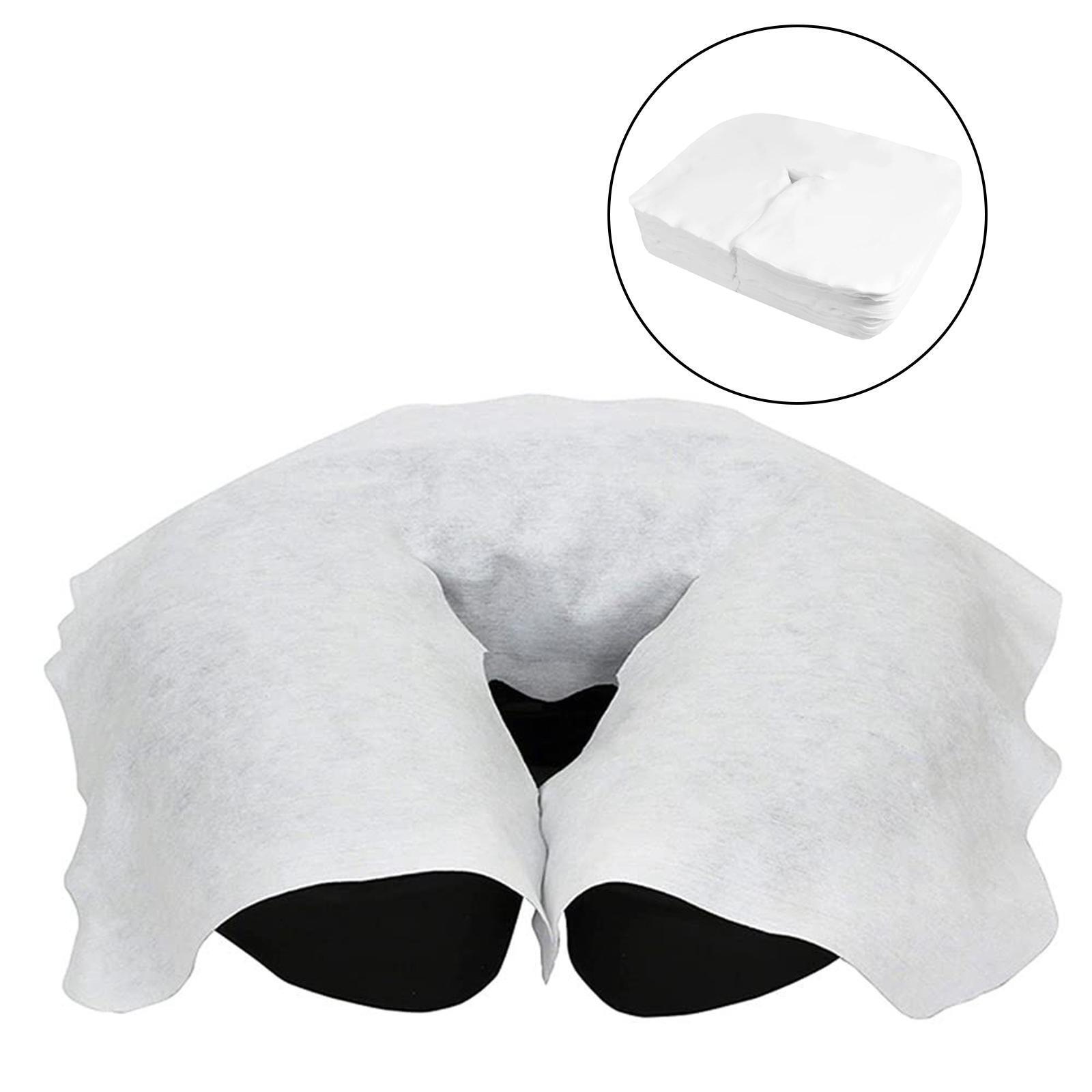 200 Pieces Massage Headrest Covers, Disposable Face Cradle Covers, Face Rest