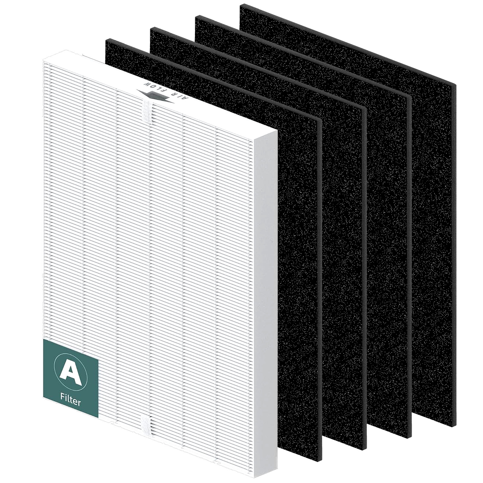 Winix 115115 Replacement Filter A+ 4 Carbon Filters PlasmaWave Size 21 5300 5500