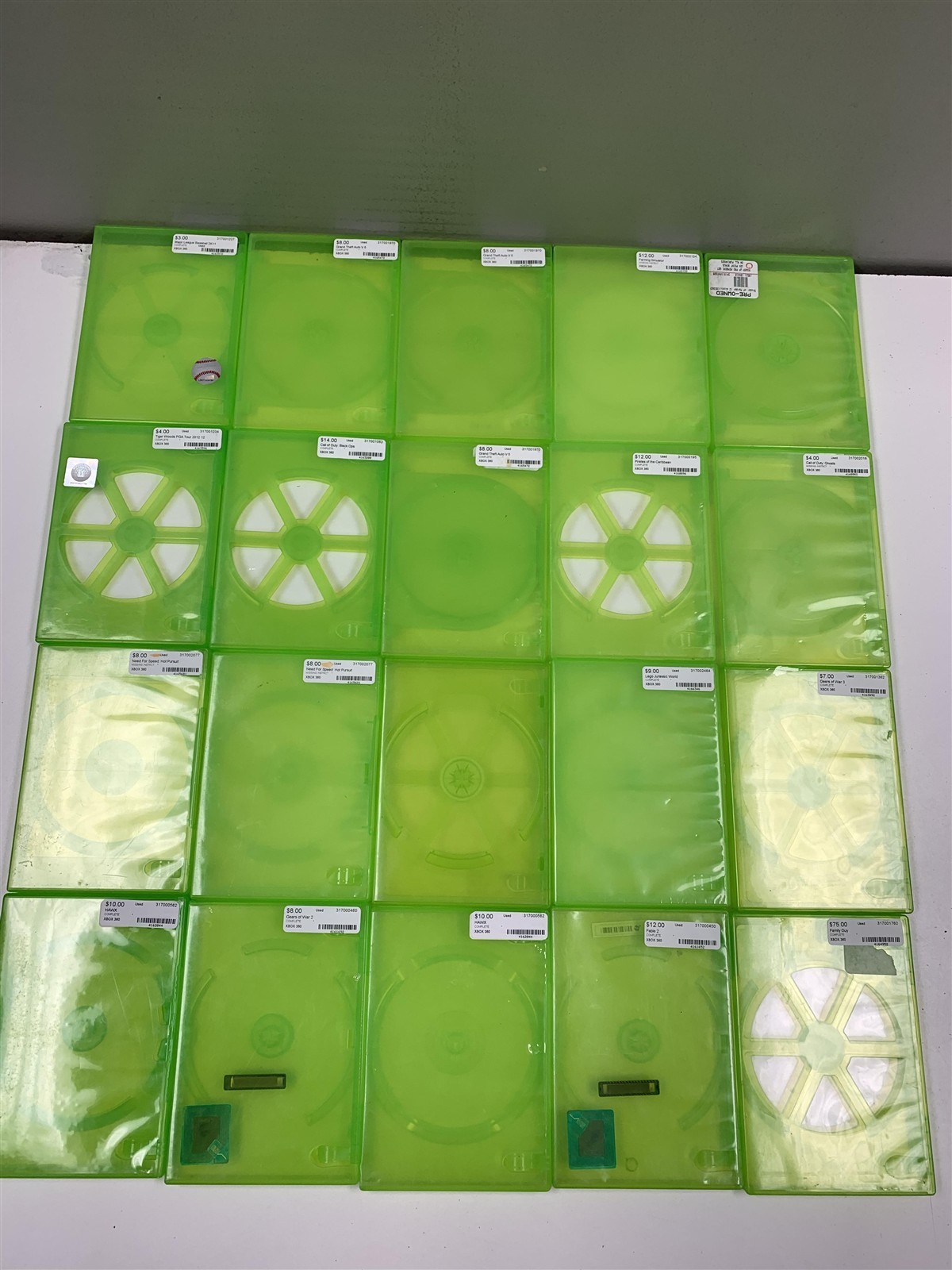 Lot of 20 OEM Microsoft Xbox 360 Empty Replacement Game Cases Bulk