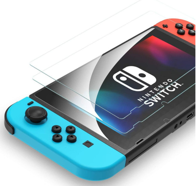 (2-PACK) For Nintendo Switch console Premium Tempered Glass Screen Protector