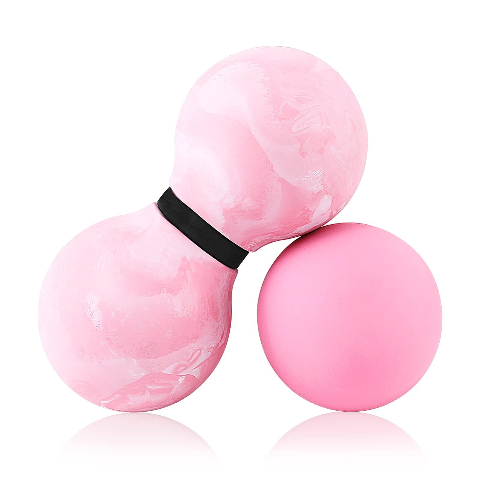 TXJ Sports Massage Balls - Lacrosse Ball & Peanut Massage Ball, Fascia Ball f...
