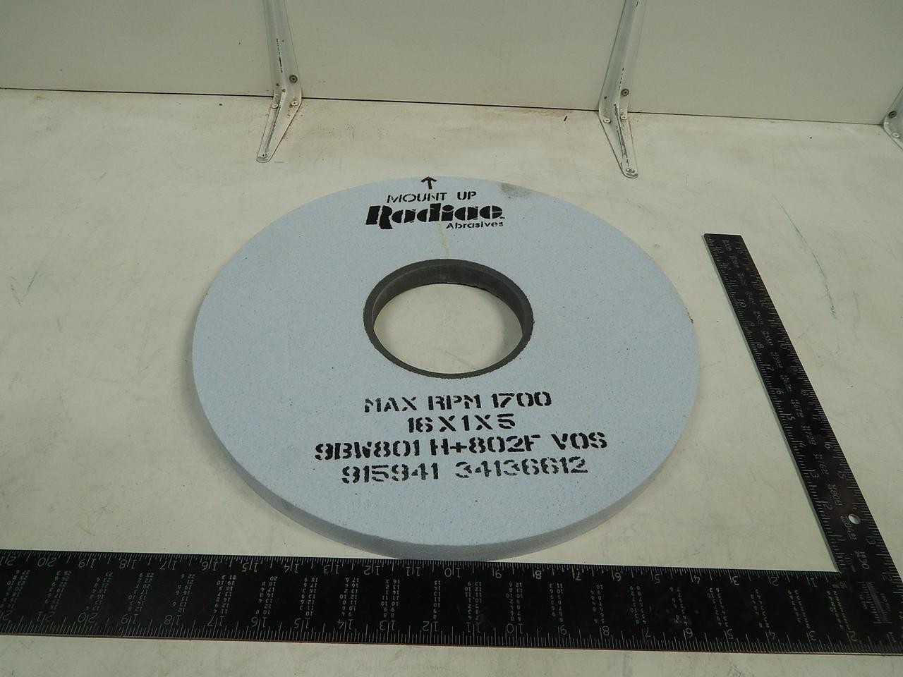 RADIAC 9BW801 H+802F VOS 915941 34136612 GRINDING WHEEL T95524