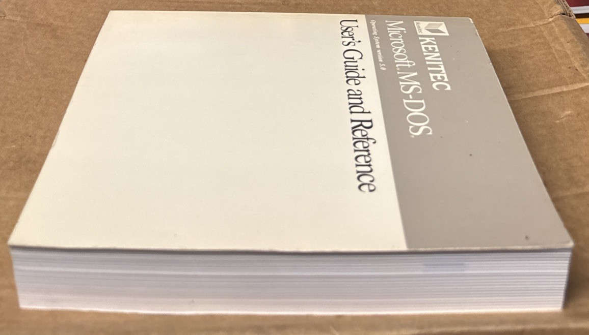Kenitec : Microsoft MS-DOS Operating System Version 5.0 User Guide Reference PB