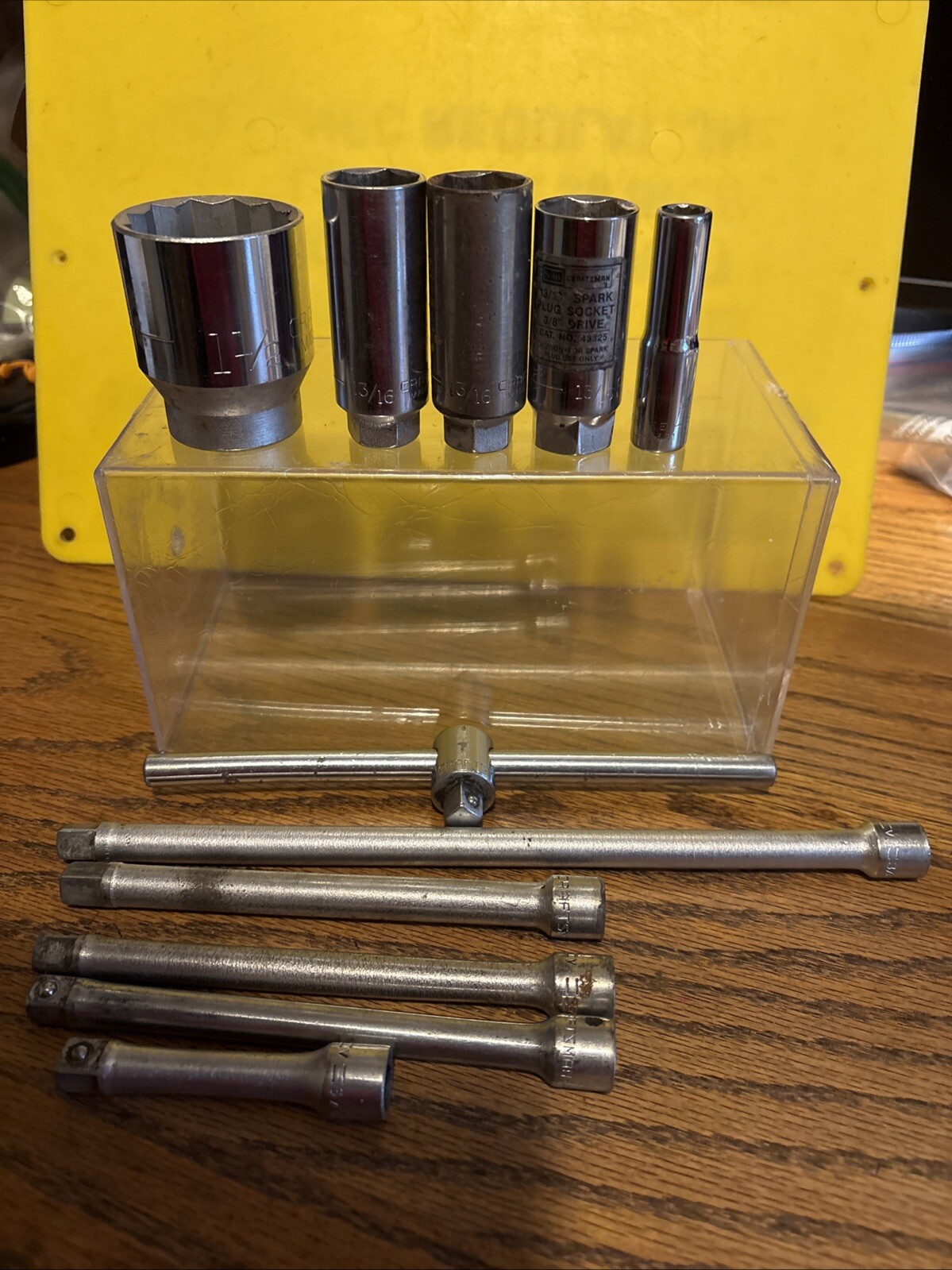 CRAFTSMAN “V” SERIES SOCKETS 3/4” DR 1 1/2” SOCKET-3/8” DR 13/16”+BAR+EXT. L-11