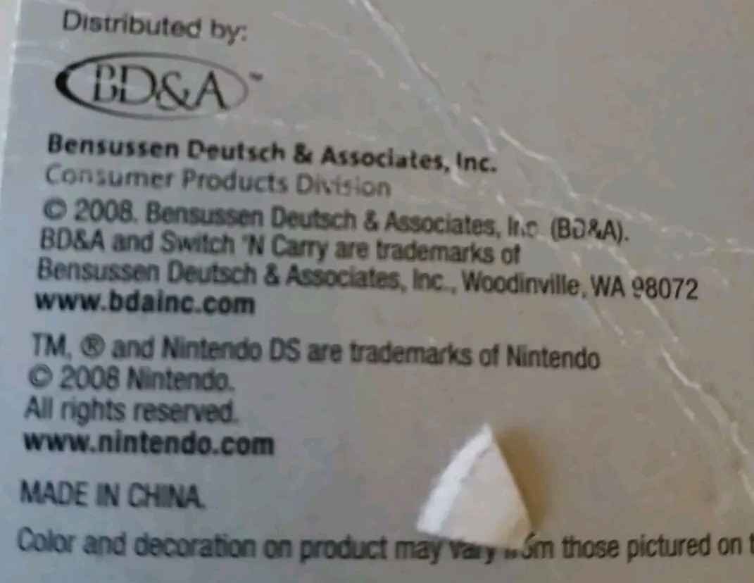 NINTENDO DS Switch ‘N Carry Car Adapter - New