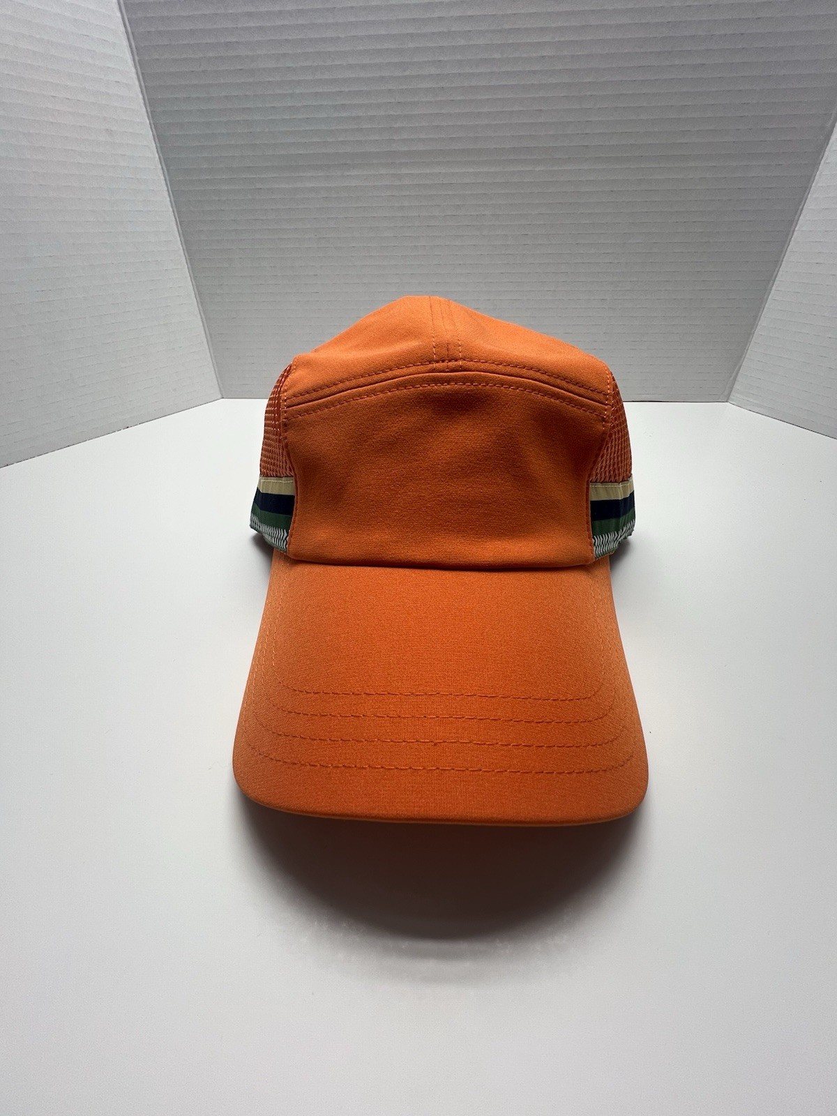Black Scale Bicycle Rider Style Cap, New, Orange Color