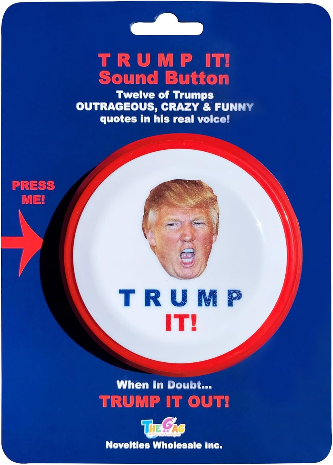 Talking Donald Trump Sound Button-12 Quotes in His Real Voice-Funny Trump Gift f