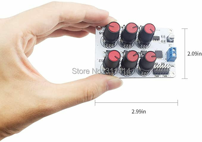 DC 5V-8.4V 6-way Knob Servo Controller Control Board Robot Arm Manipulator New