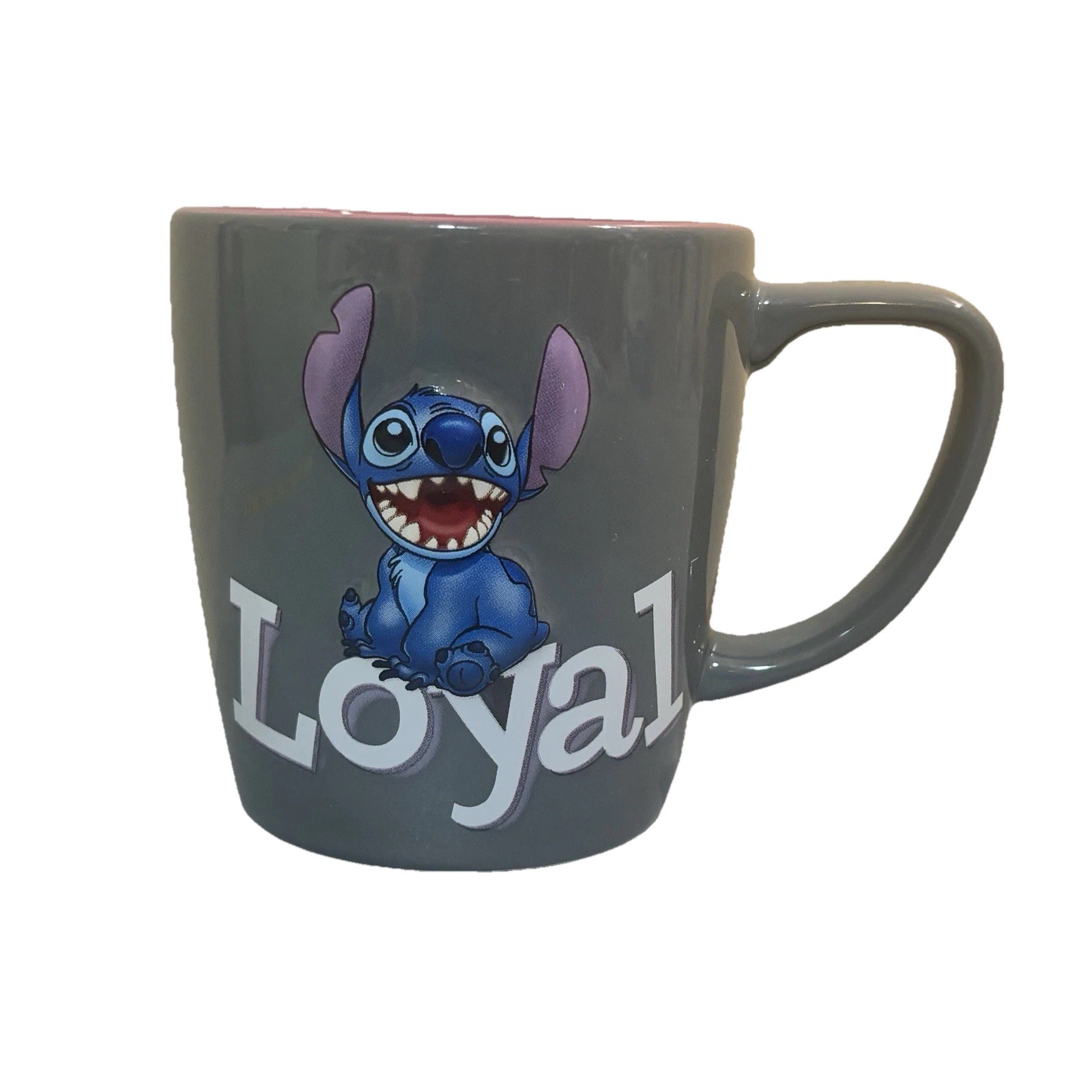 Disney Stitch 3D Mug Movie Stitch Loyal Brave Gray Purple 12oz Collectible Fun