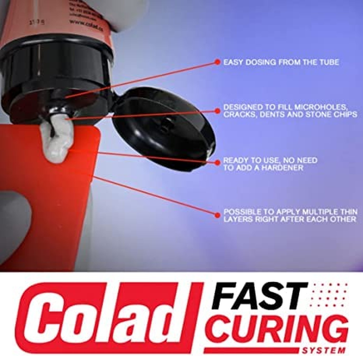Colad Fast Curing System Fine UV Putty 915011