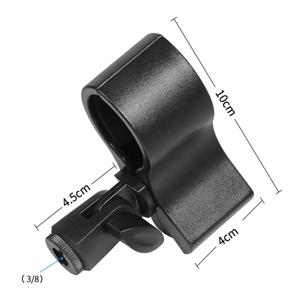 Sturdy Mic Clamp Holder for Various Microphone Types with Adjustable Angle