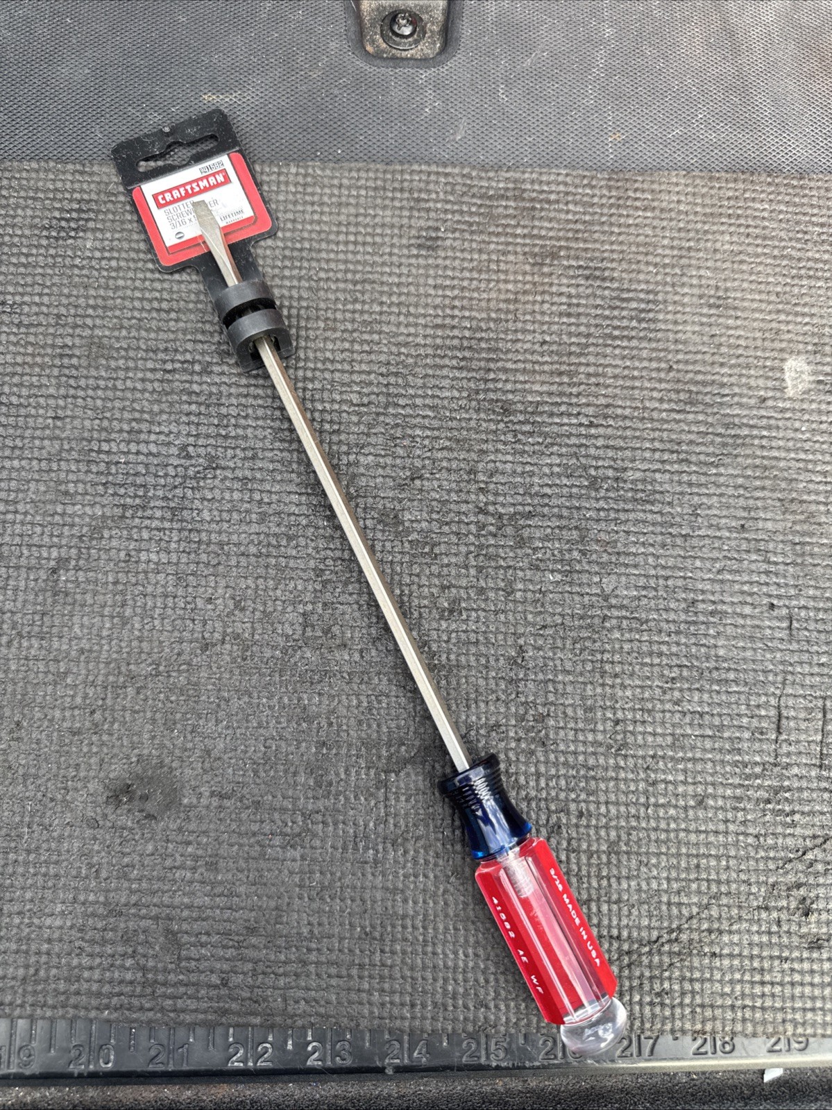 Sears Craftsman USA Nos 41582 Flat Slotted Screwdriver Wf 3/16” X 13” 9” Blade