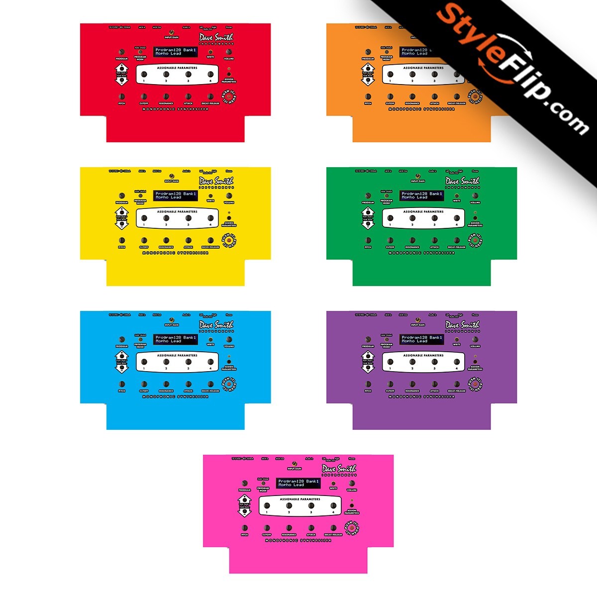 Dave Smith Mopho Skin | 7 Bold Designs | Protective Decal | StyleFlip
