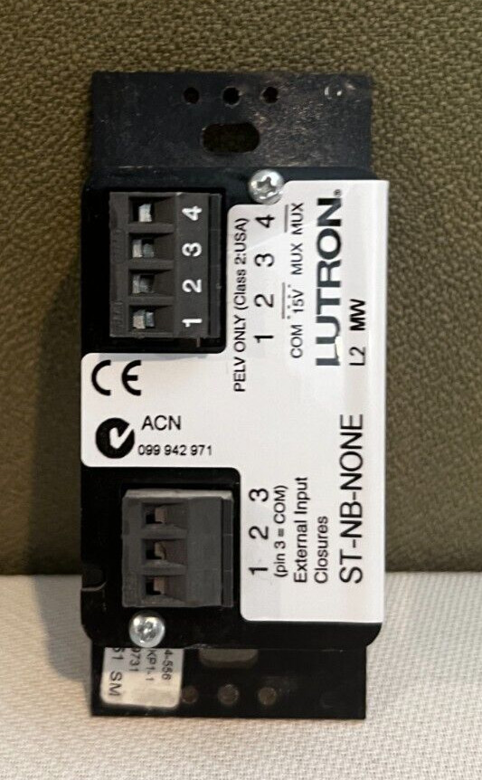 Lutron HomeWorks ST-NB-NONE Wired Keypad - 2 Button Config