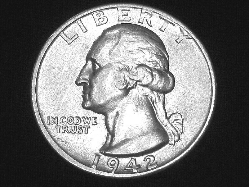 1942-S Washington Quarter --- Almost Uncirculated