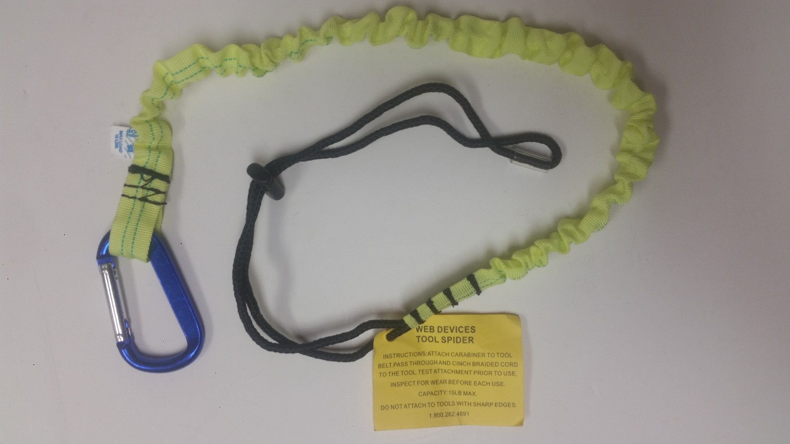 Web Devices Tool Spider 1830-- Elastic Tool Lanyard  for use on Scaffolding Jobs
