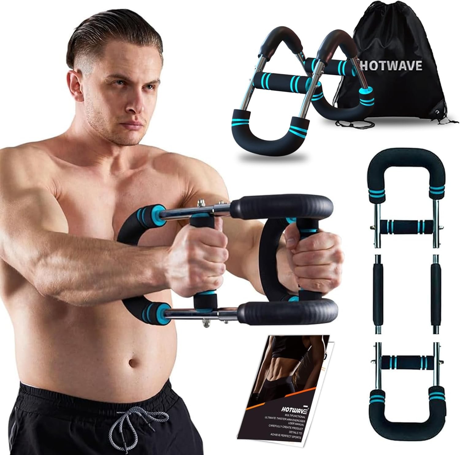 Twister Arm Trainer, Chest Workout Equipment Exerciser for Men, Adjustable Ar...