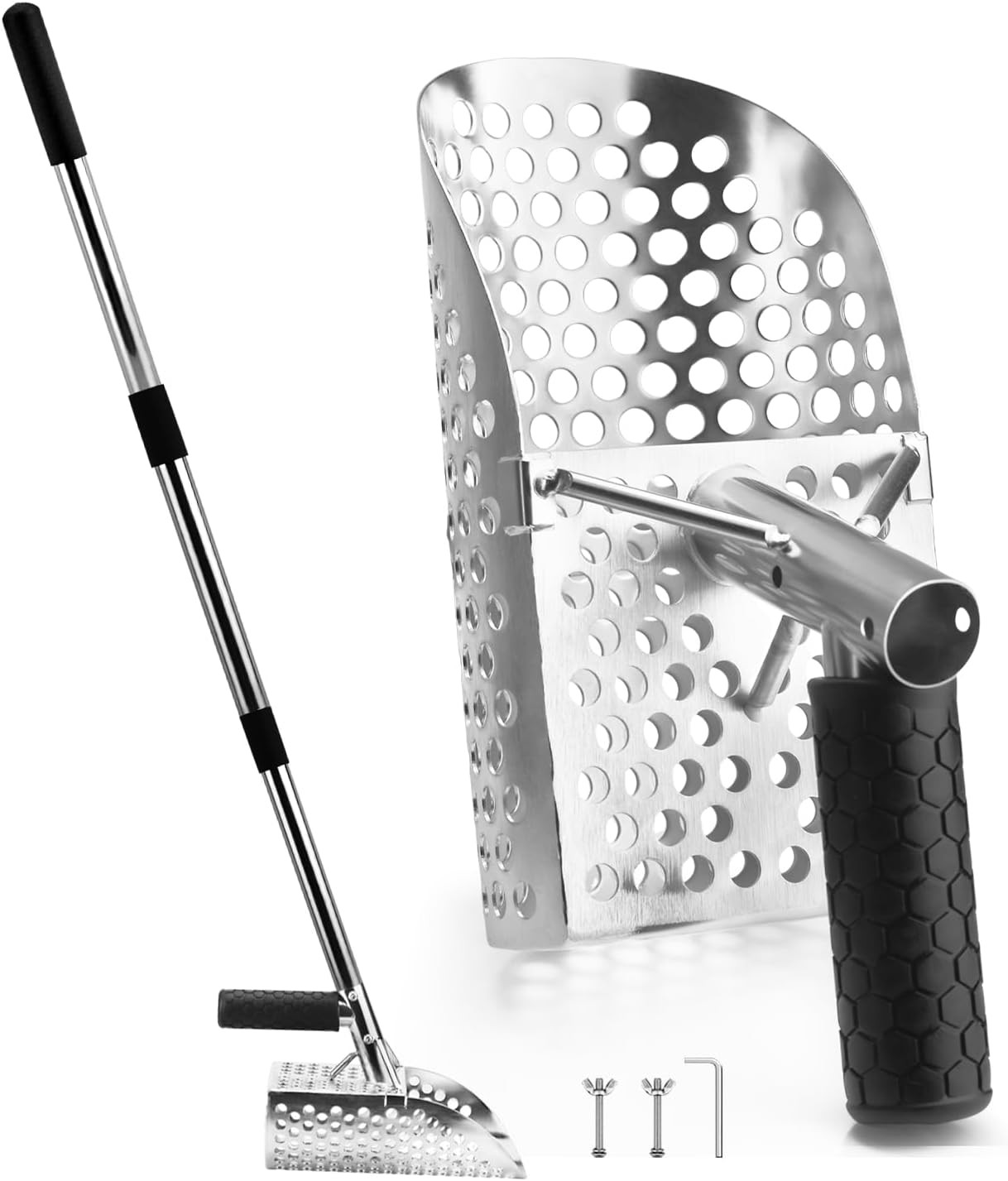 Sand Scoop for Metal Detecting, Stainless Steel Metal Detector Scoop, Metal Dete