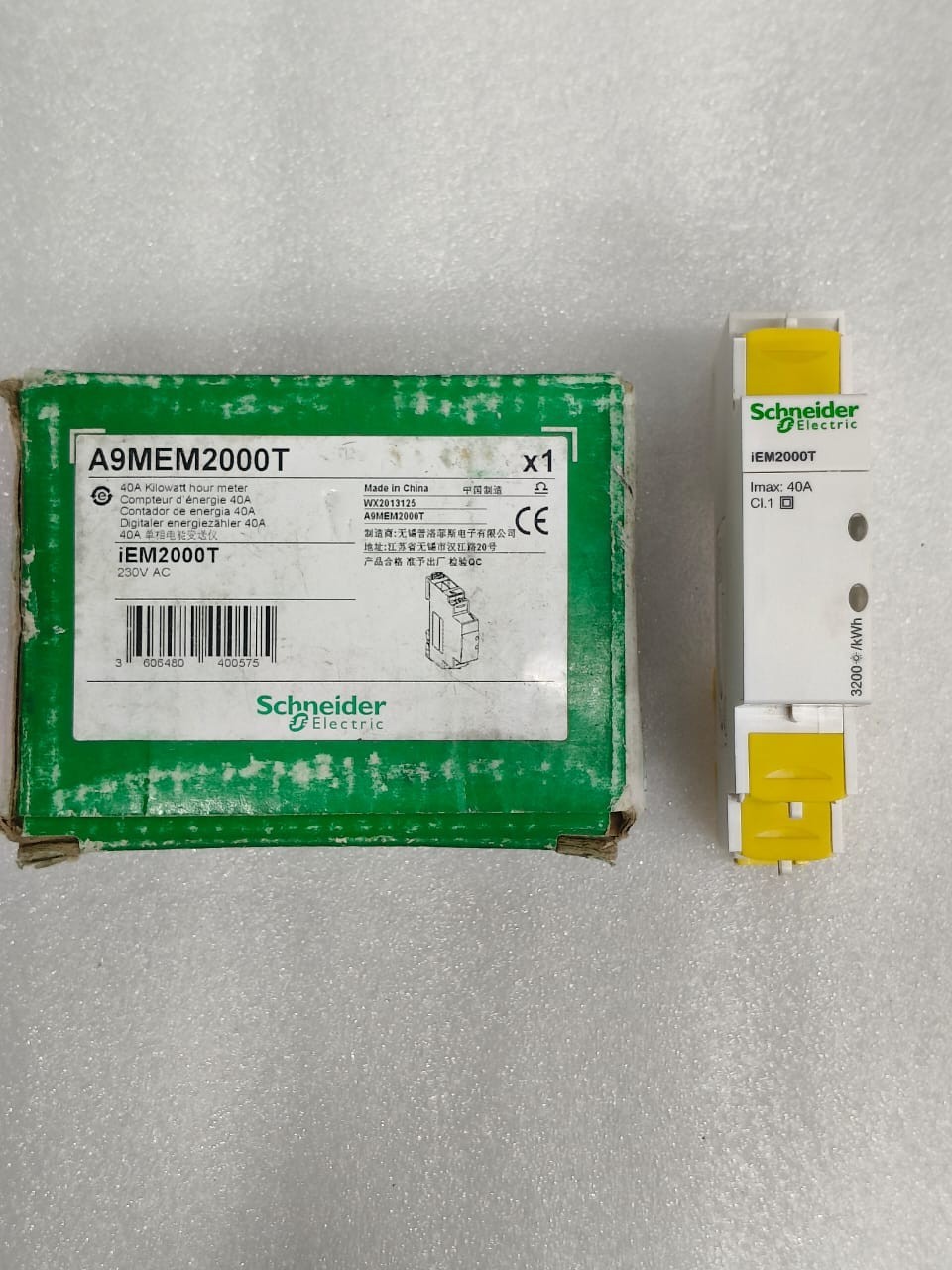 SCHNEIDER ELECTRIC A9MEM2000T SINGLE PHASE POWER METER IEM2000T 40A FAST