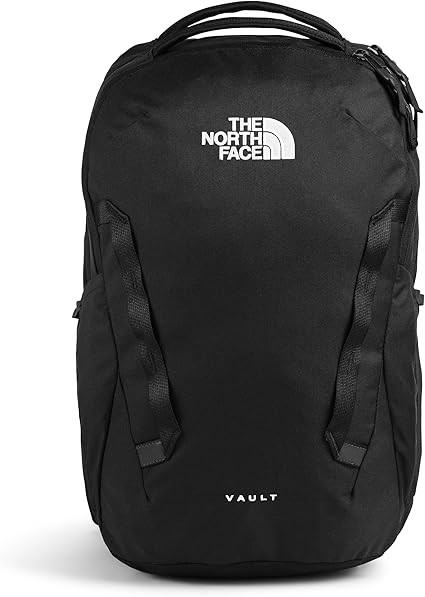 The North Face Vault Everyday Laptop Backpack Water Repellent Daypack Black 27L