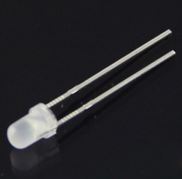 100Pcs LED DIFFUSED Milk white F3 3MM WHITE LIGHT Super Bright Bulb Lamp