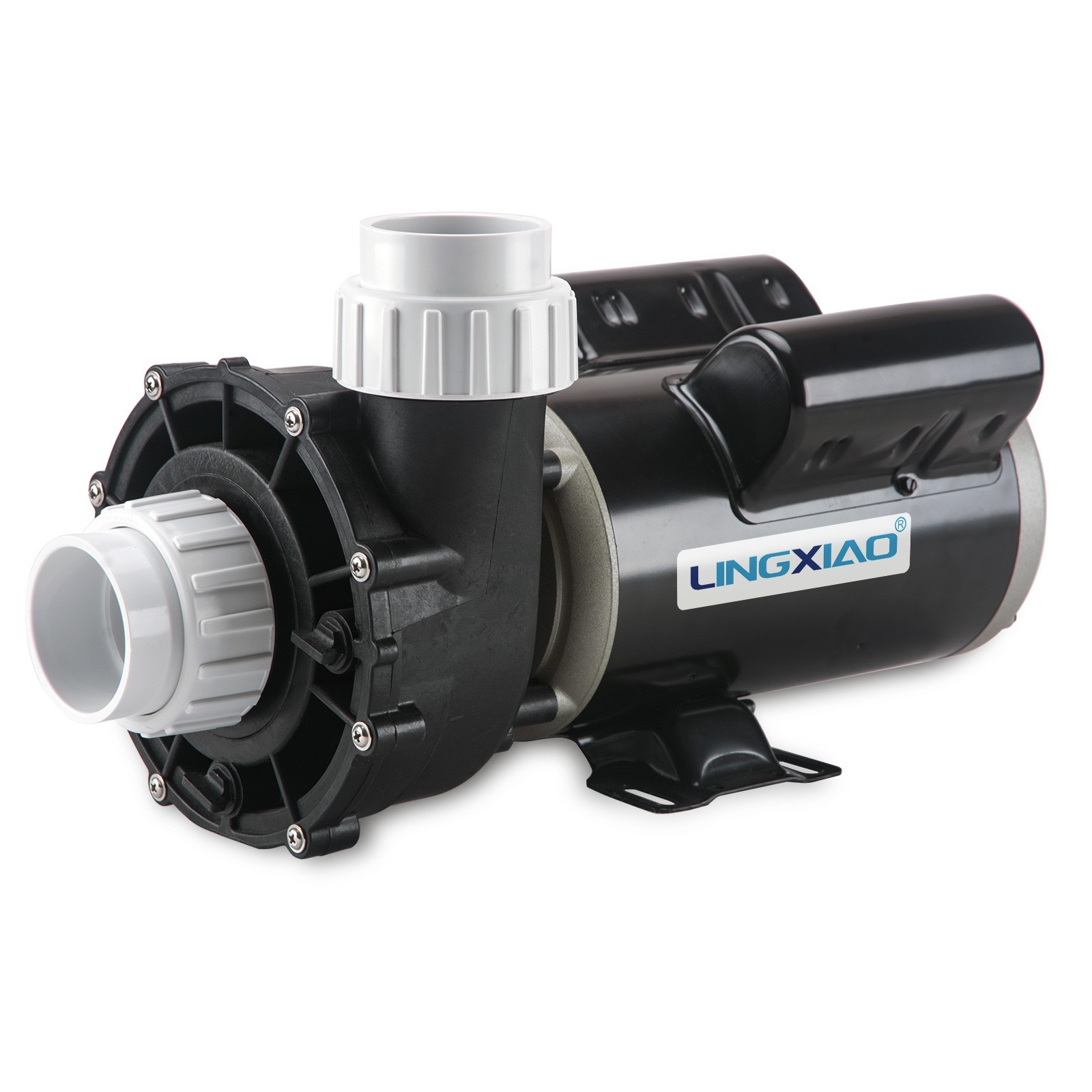 LINGXIAO SPA Pump 2.5HP, 2 Speed LX SPA Motor 230V/60HZ, 2" Port - 48WUA1502C-II