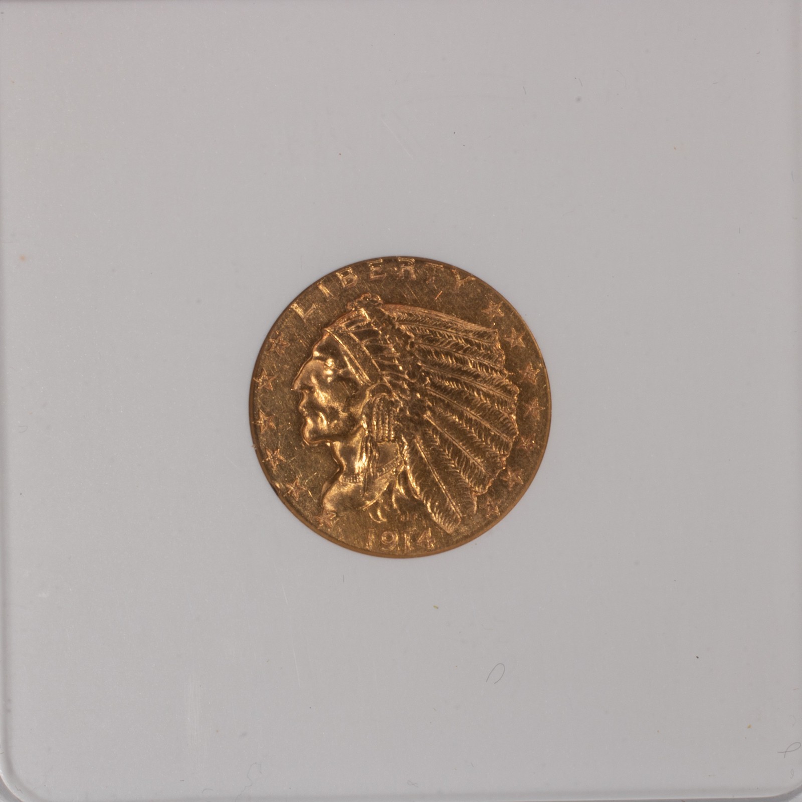 1914 D $2.5 Indian BU Uncirculated Gold WOW!