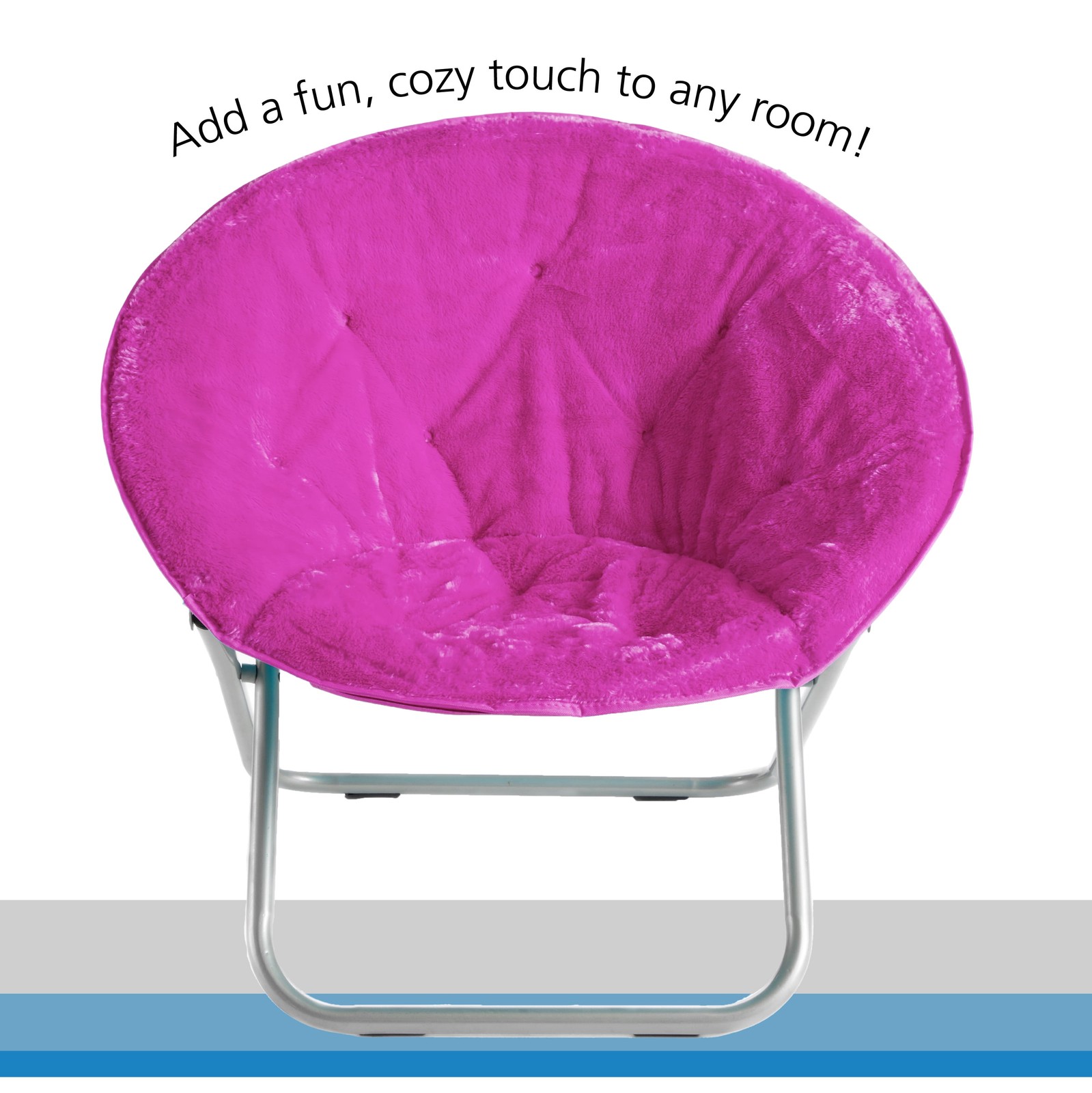 Faux Fur Saucer™ Chair Pink