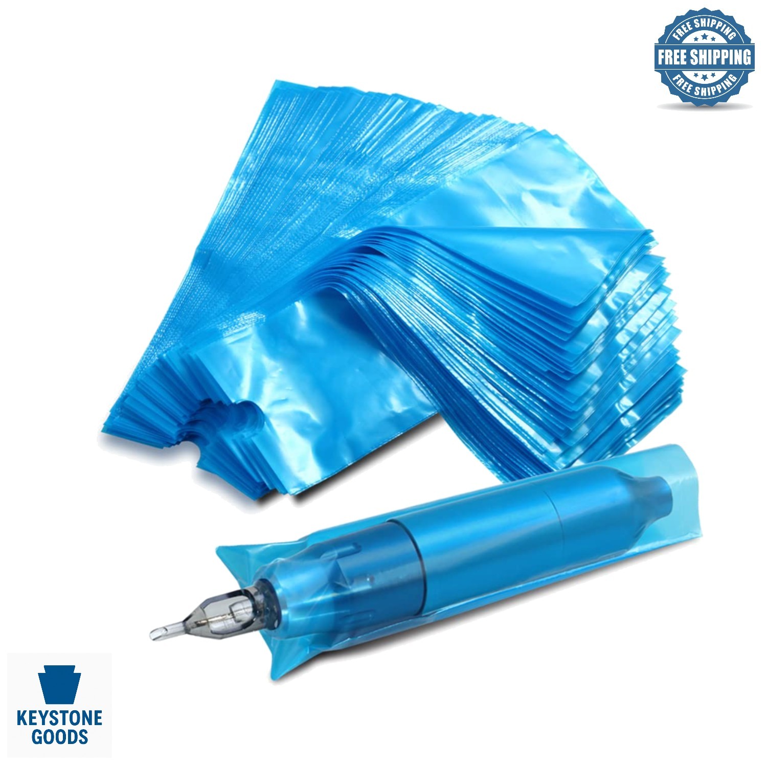 200pcs Large Waterproof Disposable Tattoo Pen Covers for Wireless Machines