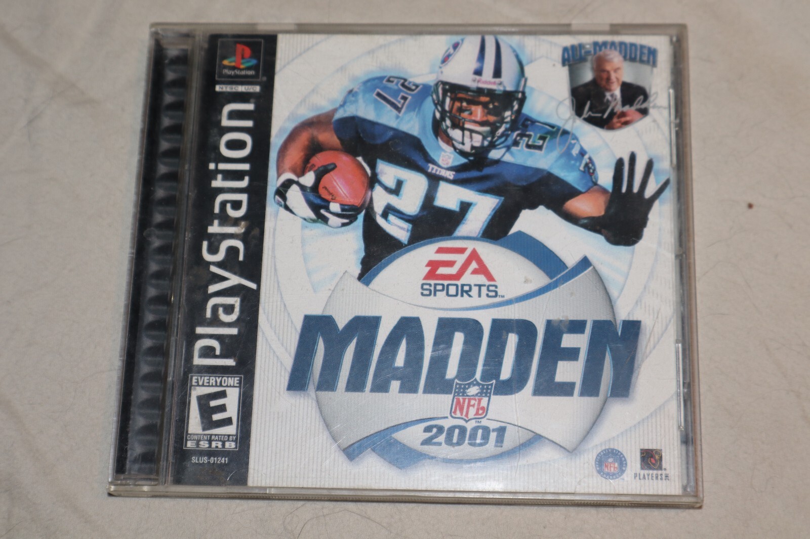 Sony Playstation 1 PS1 Madden 2001 Case ONLY w/ Reg Card
