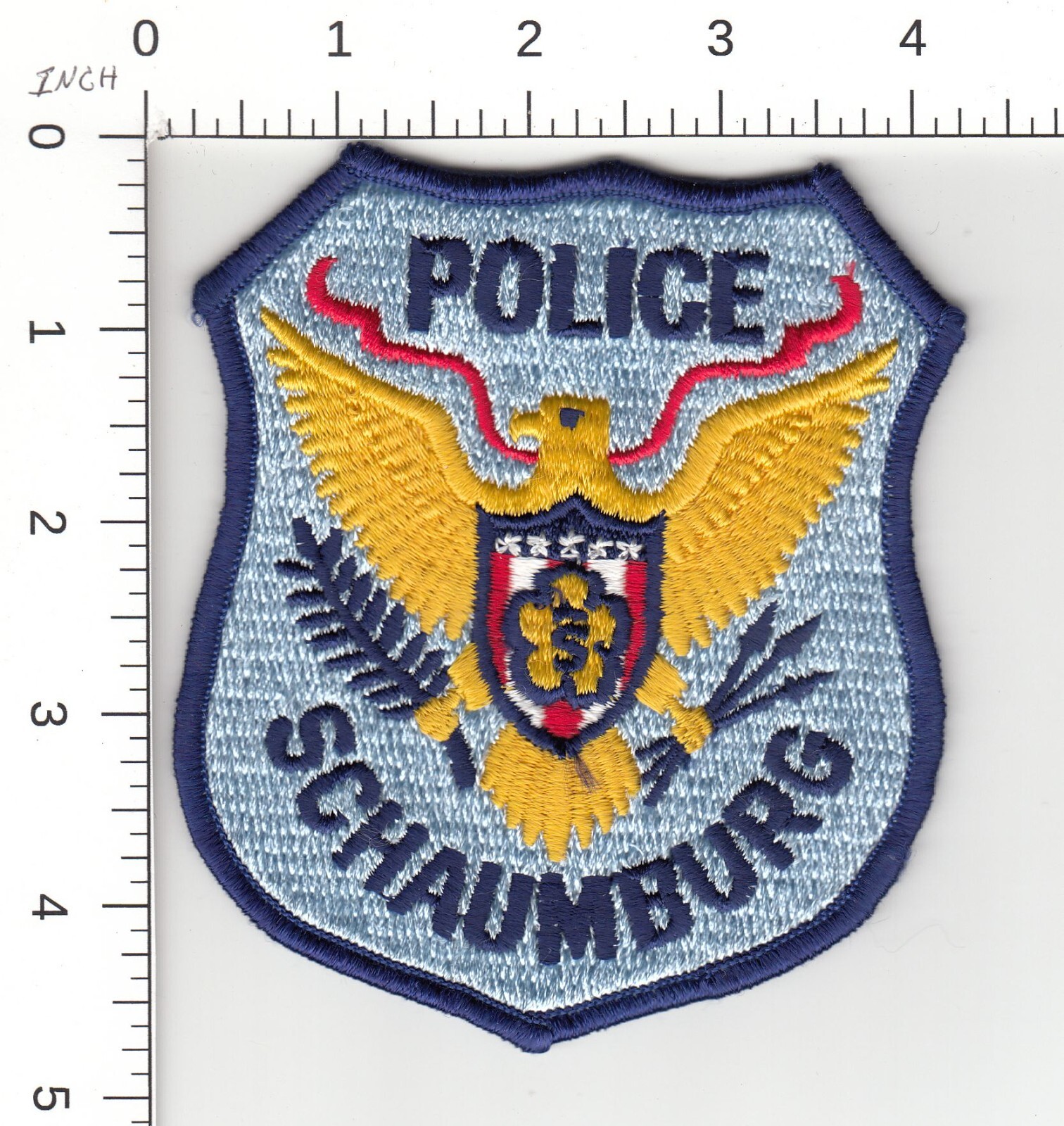 SCHAUMBURG ( OLD STYLE ) ILLINOIS POLICE COLLECTIBLE PATCH
