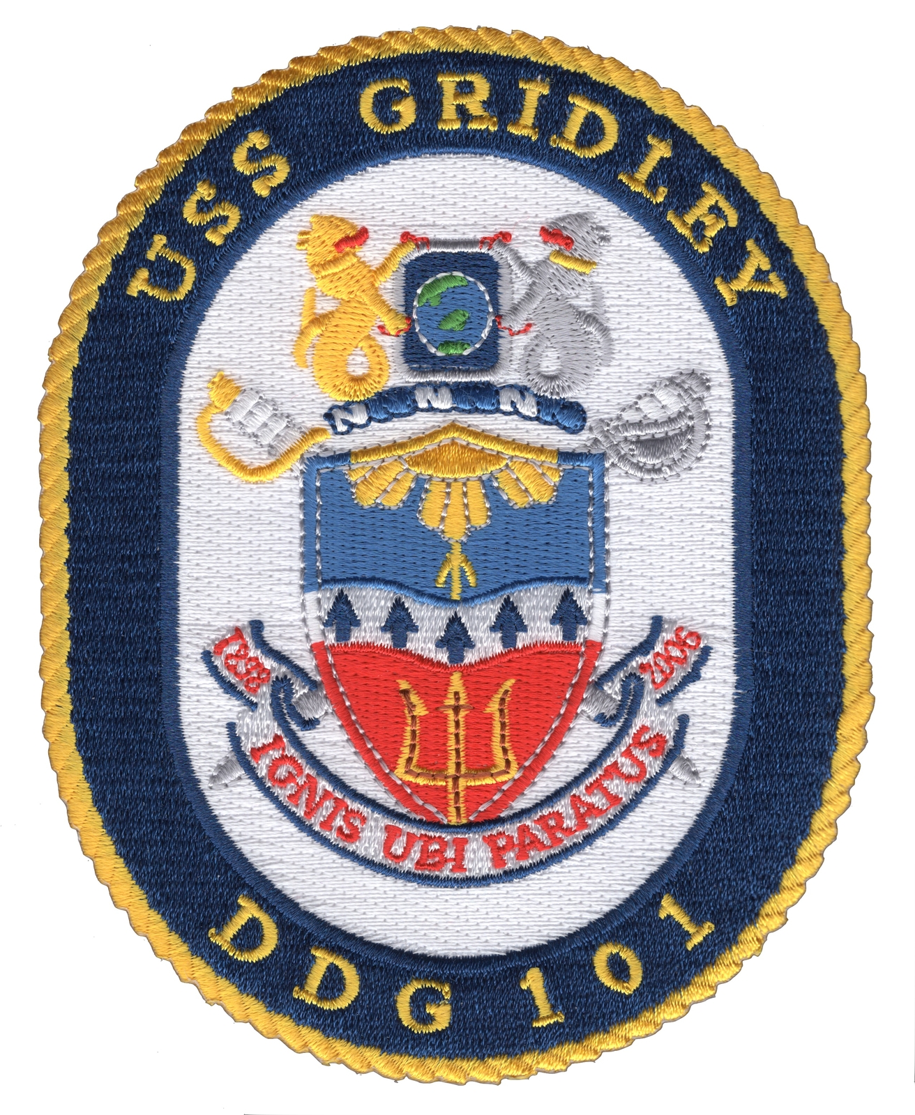 DDG-101 USS Gridley Patch
