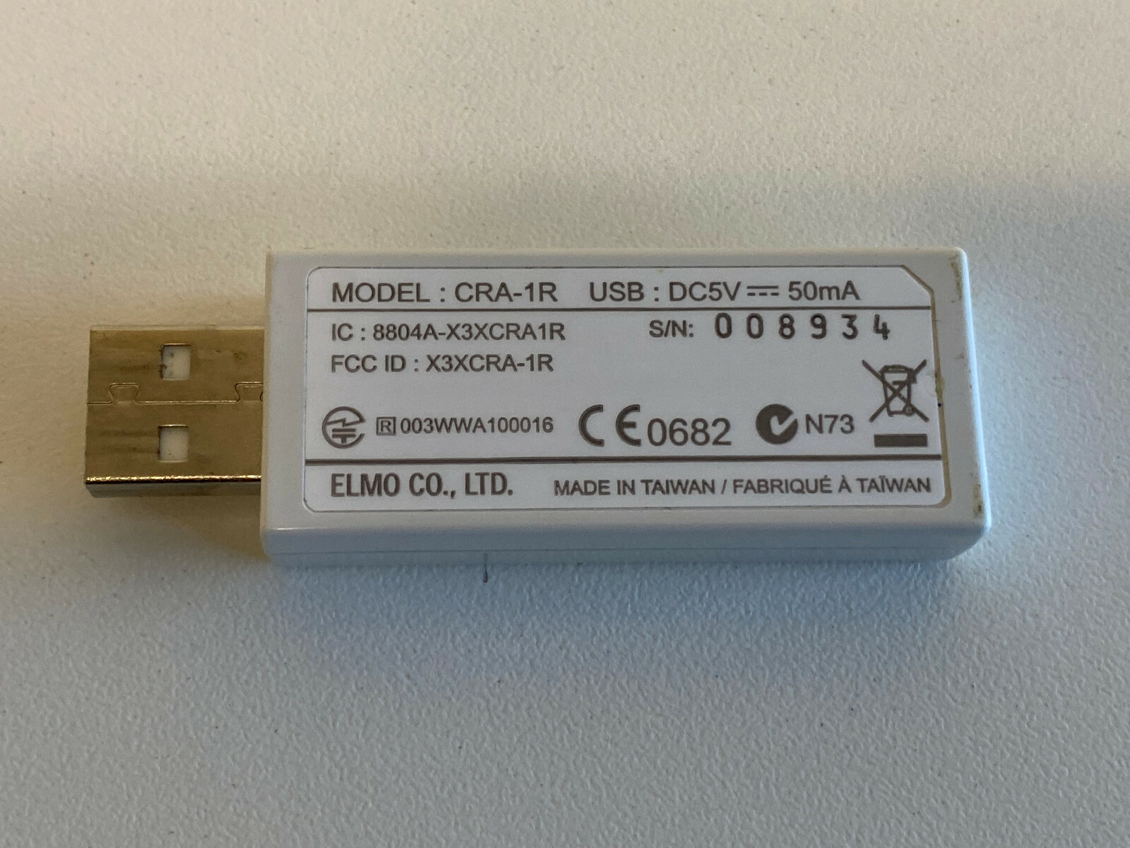 Elmo CRA-1 Wireless Slate /Tablet With Battery & Wireless USB Dongle