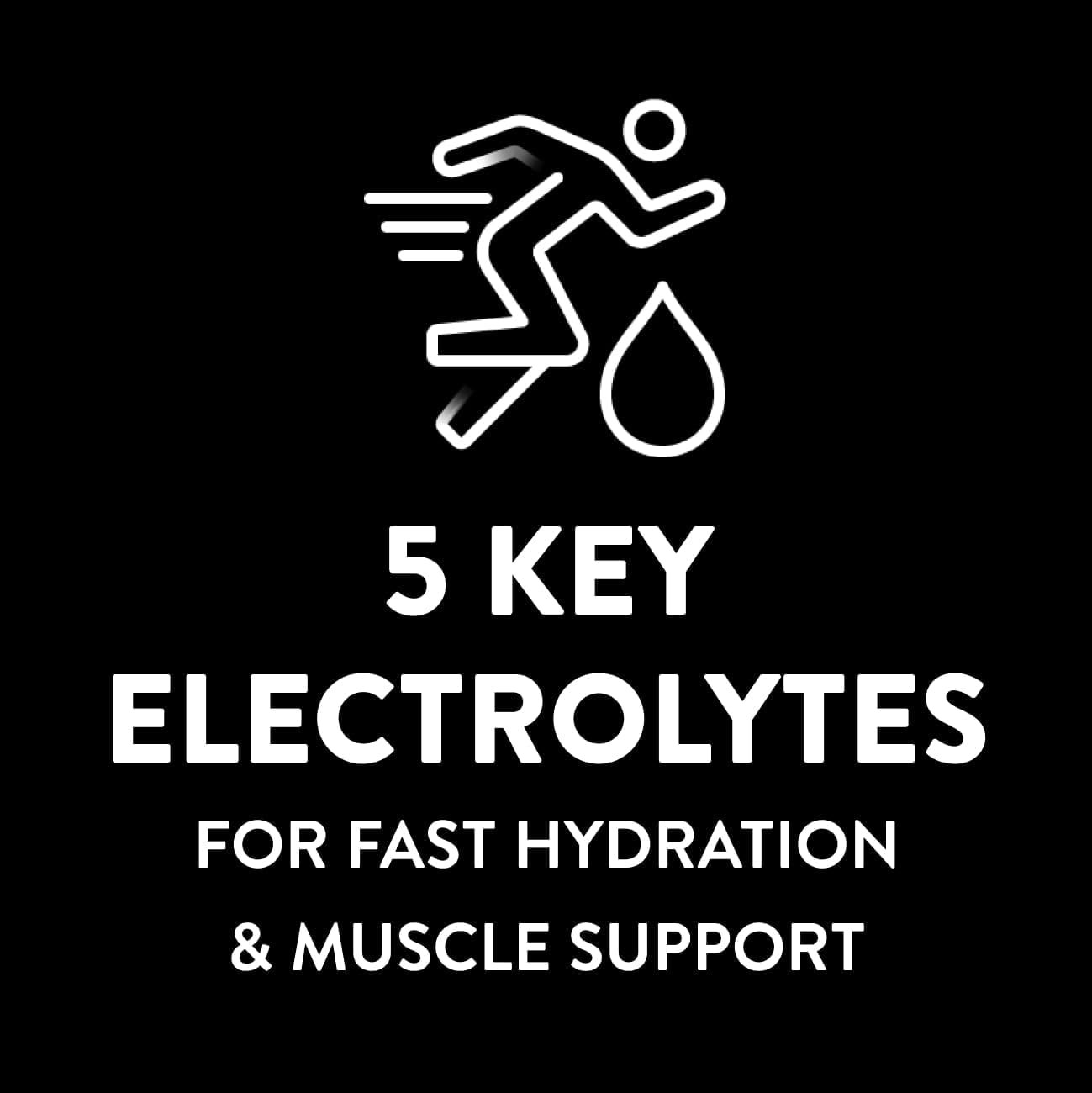 Sport Electrolyte Drink, Fast Hydration with 5 Key Electrolytes for M